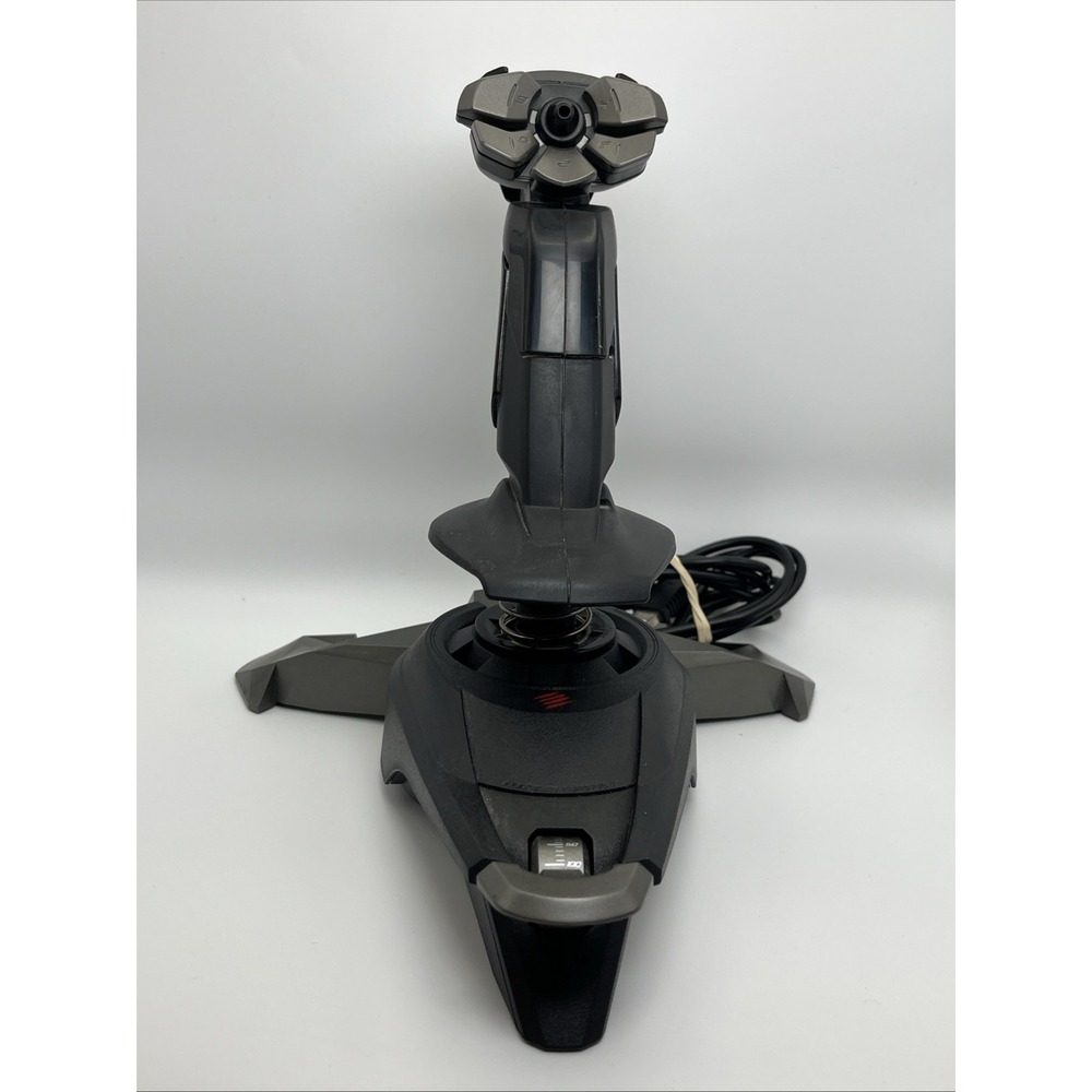 Mad Catz V.1 Cyborg Flight Stick Joystick PC USB 44237‎ Tested Working OEM Black
